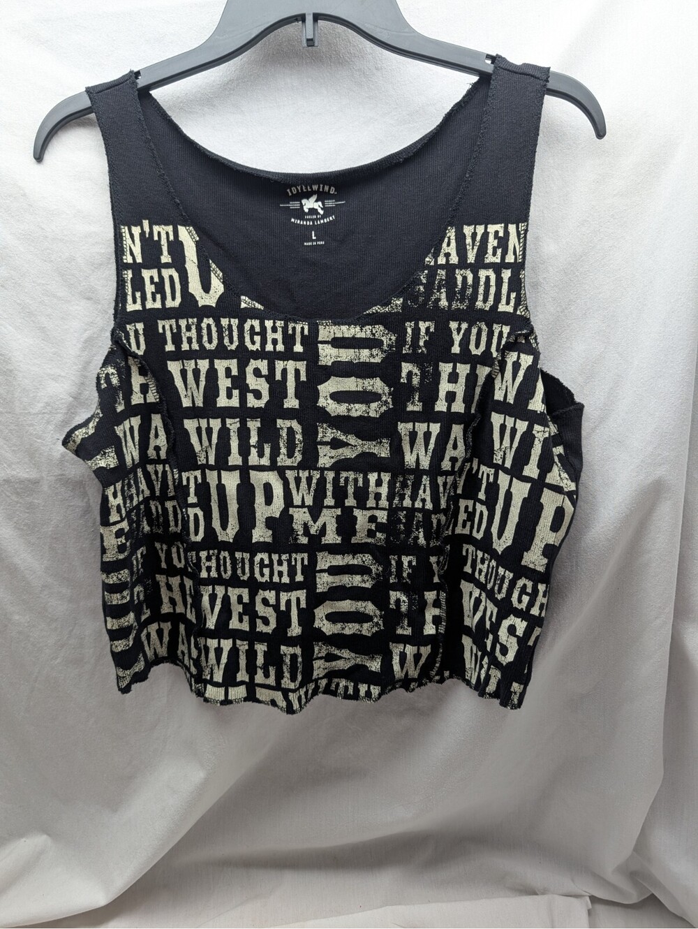 IDYLLWIND By Miranda Lambert Rhett The West Was Wild Graphic Tank Large
